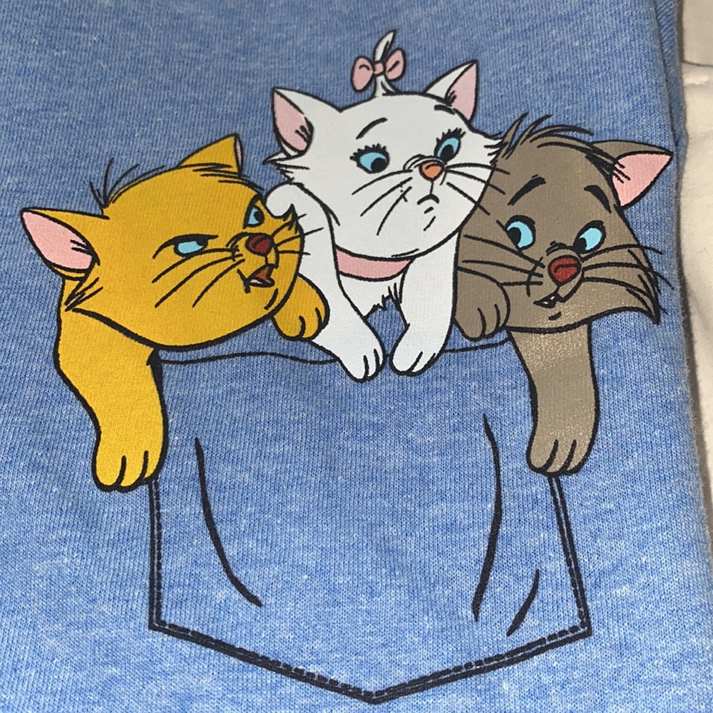 Disney Marie The Aristocrats T-shirt short sleeve Blue size medium - Picture 2 of 5